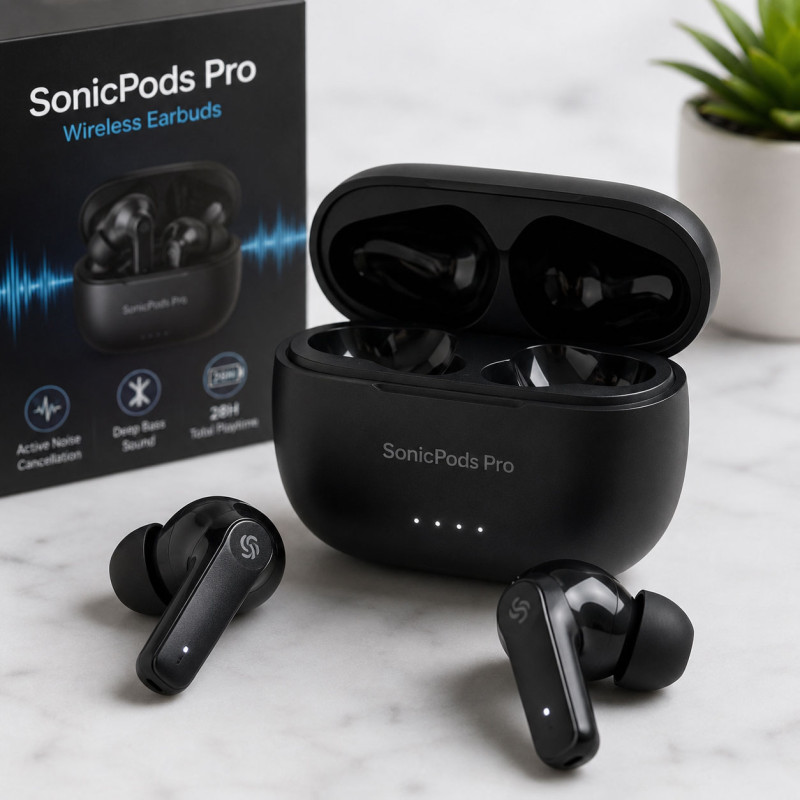 SonicPods Pro Wireless Earbuds