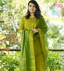 Khadi Cotton printed kurta with Dupatta