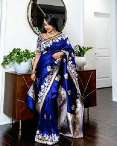 royal blue saree pinterest